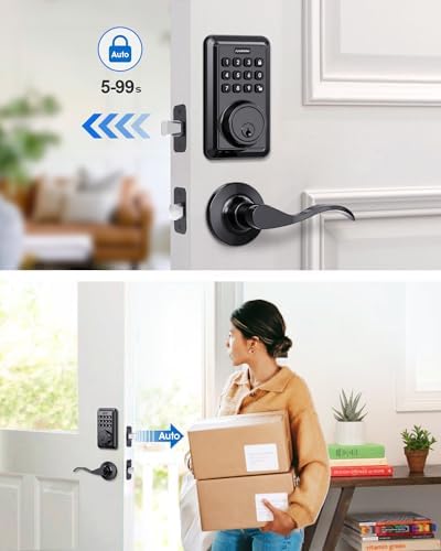 ApeStellar Keyless Entry Door Lock Set Matte Black