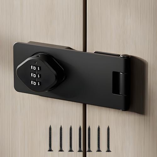 Secure Convenient Keyless Combination Lock for Cabinet Doors