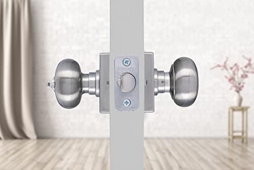 Brinks Sleek Satin Nickel Door Knob for Modern Homes
