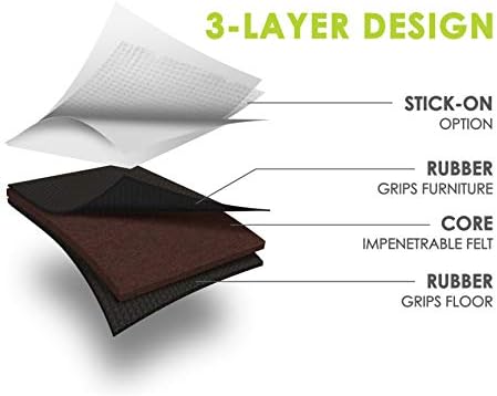 Slipstick GorillaPads CB142 Non-Slip Furniture Pads Set of 8