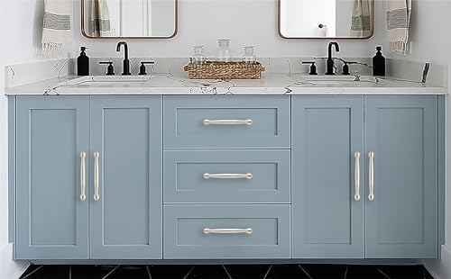 10-Piece Polished Nickel Cabinet Pulls 125-inch 32mm Hole Centers