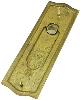 Renovators Supply Manufacturing Door Back Plate Brass Escutcheon Cover