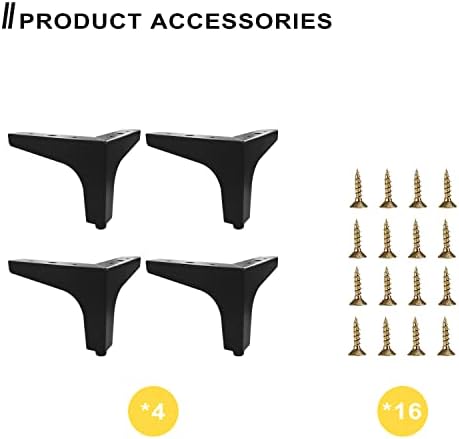 Durable Metal Dresser Legs Set
