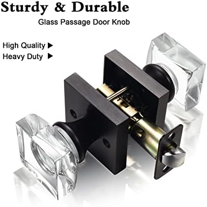 COOL NEWS SQUARE CRYSTAL DOOR KNOBSPadding 001 cm