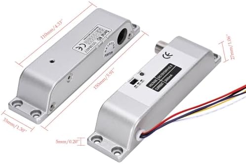 YUHANUS Electric Drop Bolt Lock NO Mode Fail-Security