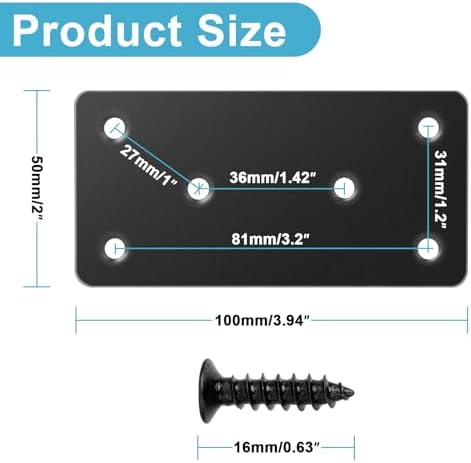 Durable Flat Mending Plate Set for Wood Furniture Support