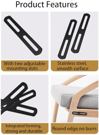 8-Piece 78 Flat Stainless Steel Mending Plates