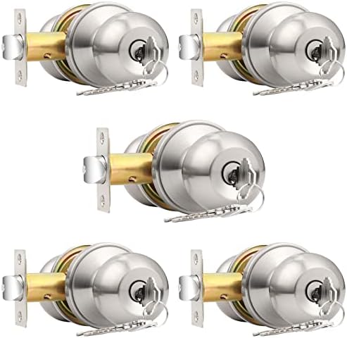 Secure Durable 5-Pack Door Knobs