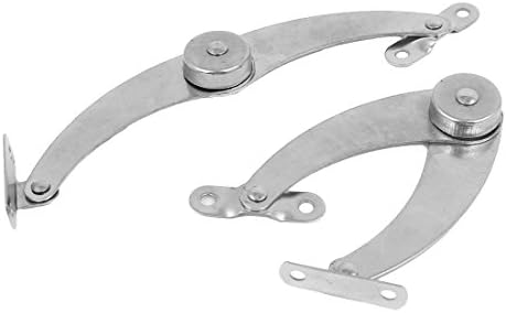 Aexit 2-Piece Metal Door Hinge Stay Flat Surface Silver Home Use
