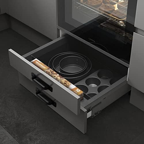 12-Piece Matte Black Aluminum Cabinet Pulls with Base Plate