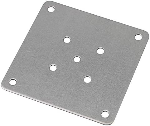 RDEXP 4 Bundle of 8x8cm Leg Mounting Plates for Furniture Legs