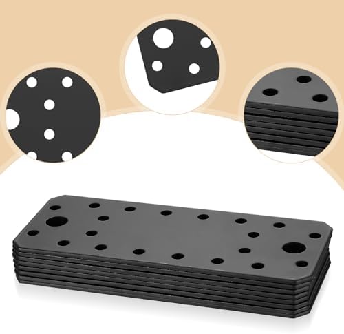 Heavy-duty Metal mending plates set for furniture repair