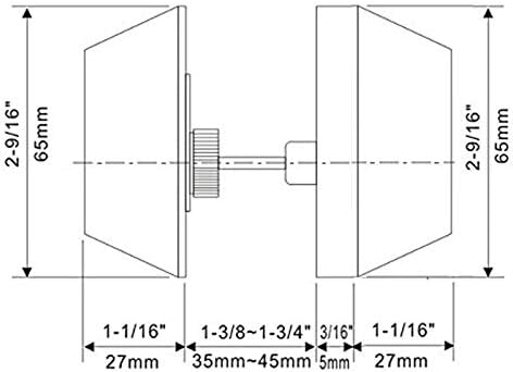 Gobrico 6Pack Keyed Alike Double Cylinder Deadbolts in Satin Nickel