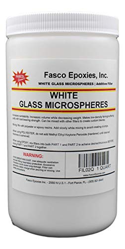 White Glass Microspheres Quart Tub Fasco Epoxies