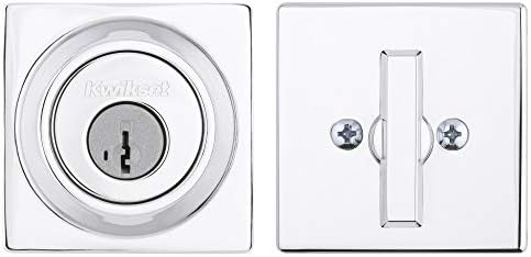 Kwikset 660SQT-26S Smart Deadbolt with RCAL Latch Strike - Bright Chrome Finish