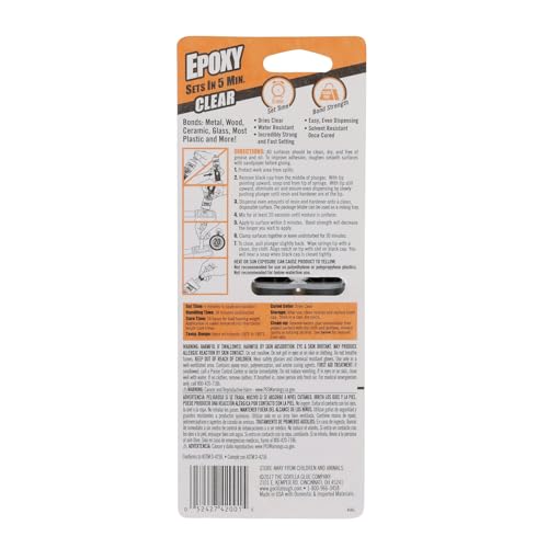 Gorilla Epoxy Syringe 085 oz Clear
