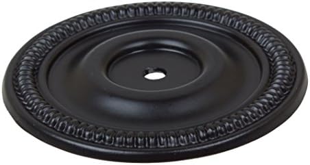 GlideRite Hardware 5060-MB-50 Round Matte Black Cabinet Back Plates