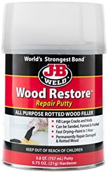 J-B Weld 40004 Wood Restore Repair Putty - 757mL