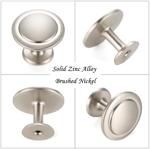 Askano 30-Piece Kitchen Cabinet Knobs Set Brushed Nickel Durable and Functional Design