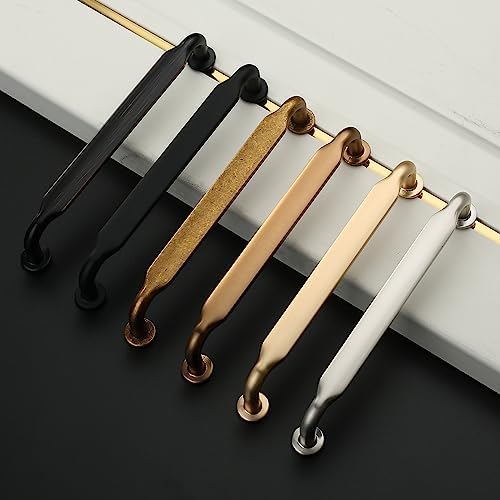 Asidrama 10-Pack 5-Inch Matte Black Cabinet Handle Pulls