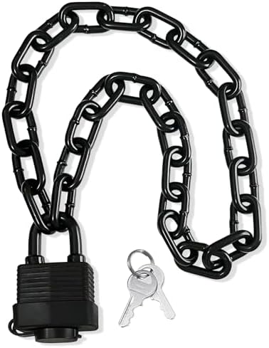 Weather-Resistant Outdoor Padlock with Chain