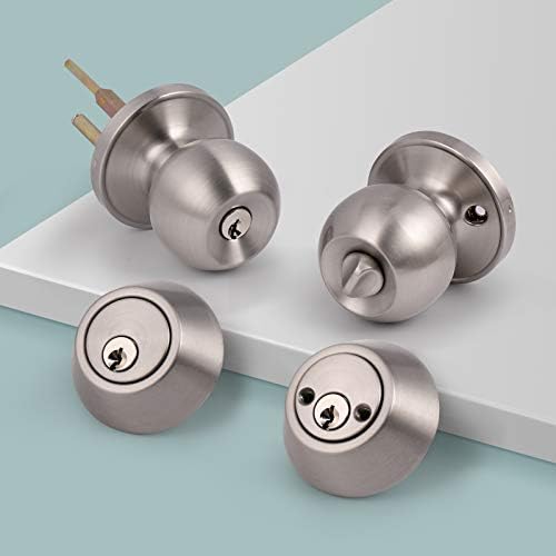 6-Piece Keyed Alike Door Knob Set with Deadbolts
