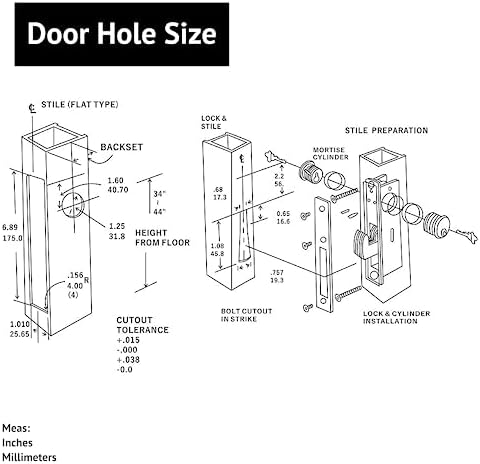 Zinc Alloy Door Lock System with Adams Right Cam