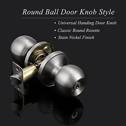 Secure Durable 5-Pack Door Knobs