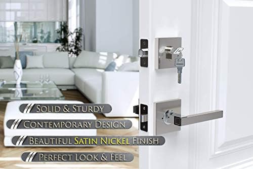CONCORDIA Satin Nickel Deadbolt Set