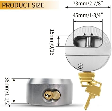 SunCraft Hidden Shackle Padlock