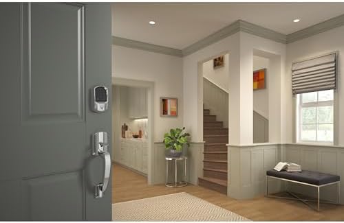 Bright Chrome Smart Deadbolt Lock