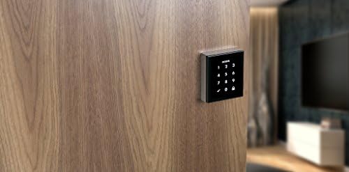 Weiser Obsidian Touchscreen Deadbolt in Satin Nickel