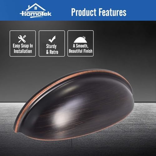 HOMOTEK Drawer Bin Pulls