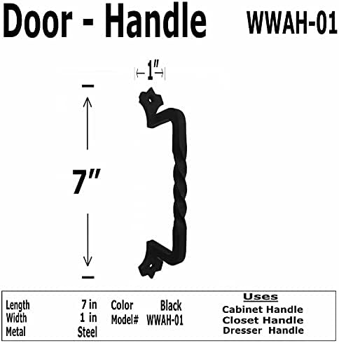 Versatile 7-Inch Wrought Twist Knob for Gates Drawers Cabinets