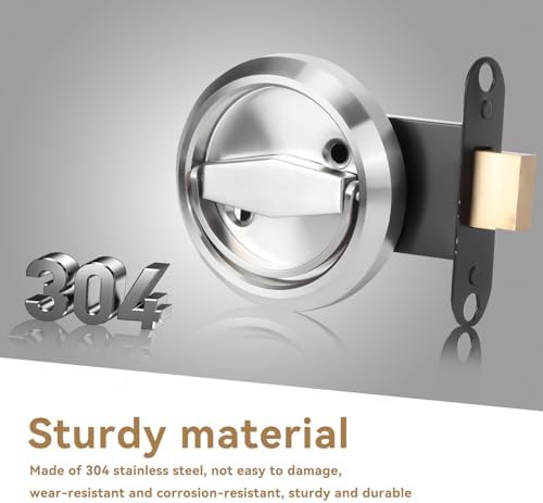 Stainless Steel Door Lock Triple-Lock System Heavy Duty Durable Design