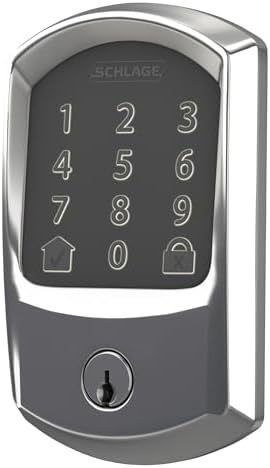 Bright Chrome Smart Deadbolt Lock