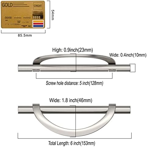 Amerdeco 10-Pack Brushed Satin Nickel Cabinet Pulls
