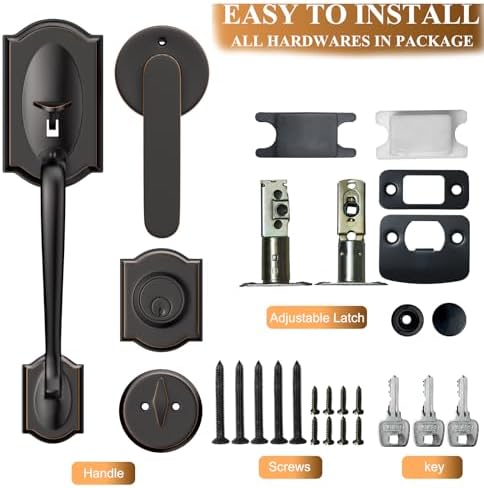Narpult Smart Front Door Lock Set Oil Rubbed Bronze