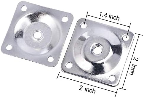 Maricome 4-Piece Leg Mounting Plate Set for Sofa and Table Legs