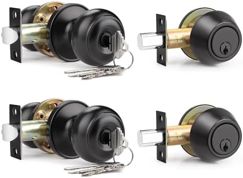 Brotima 2 Pack Keyed Alike Door Lock Set