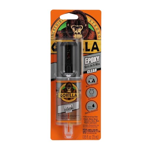 Gorilla Epoxy Syringe 085 oz Clear