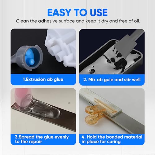 vicpricme 2 Part Epoxy Glue Clear 176oz Syringe