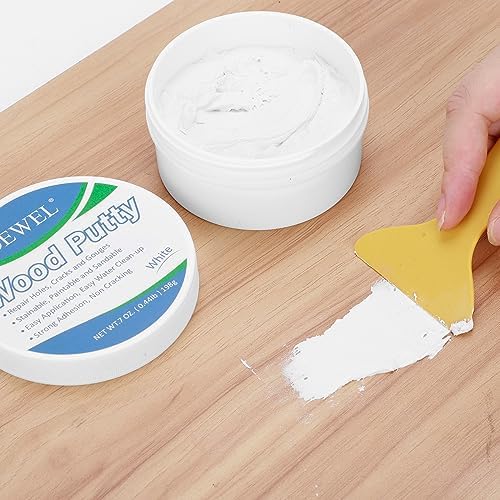 DEWEL White Wood Putty Wood Filler Kit - Excellent Wood Closure
