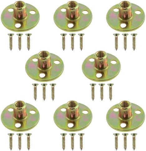 Dookoe Furniture Leg Mounting Plates 516 inch 8PCS Set