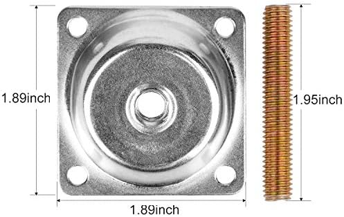 14-Degree Angled Leg Mounting Plates for Furniture