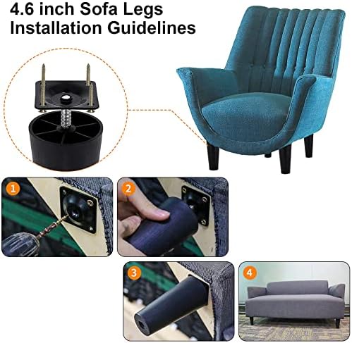 46-Inch Plastic Sofa Legs