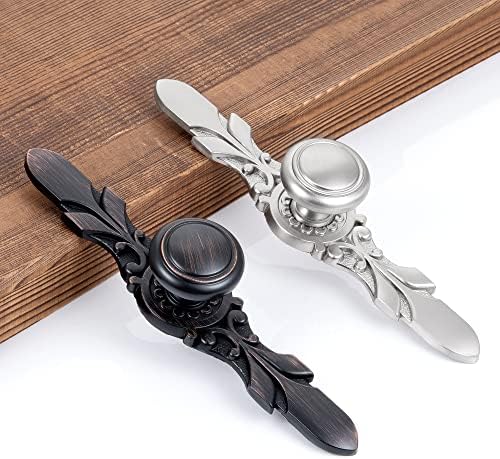 Round and Polished Nickel Knobs for Kitchen Bathroom Cabinets