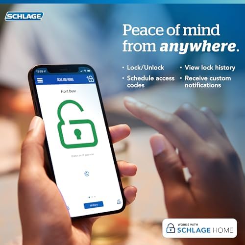 Bright Chrome Smart Deadbolt Lock