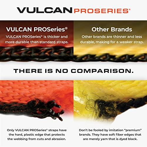 VULCAN Car Tie Down 2 Inch 96 Inch 2 Pack PROSeries 3300 LBS