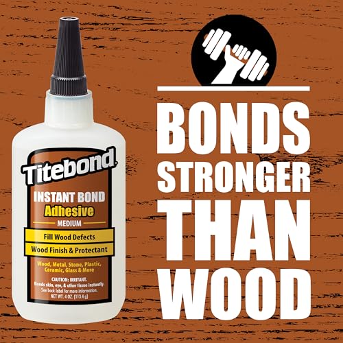 Titebond Instant Bond Medium Adhesive - Fast Setting Wood adhesive for Homerepair